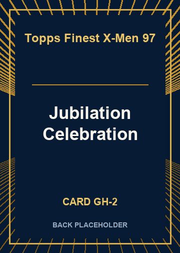 Jubilation Celebration back card image