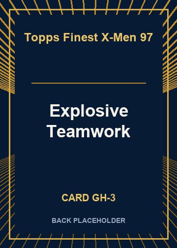 Explosive Teamwork back card image