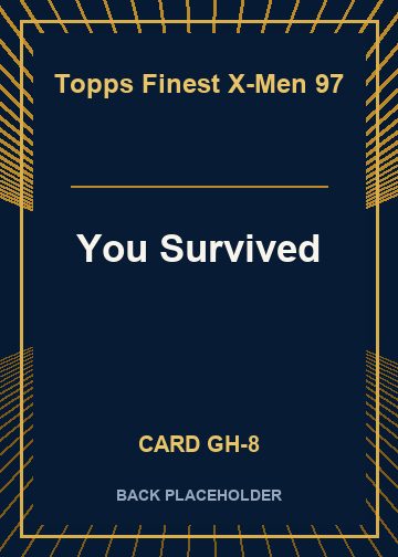 You Survived back card image