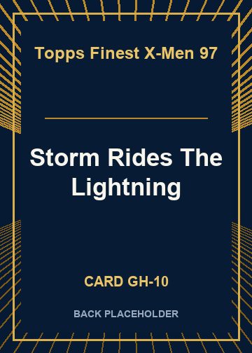Storm Rides The Lightning back card image