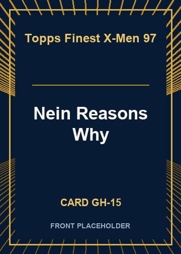 Nein Reasons Why card thumbnail