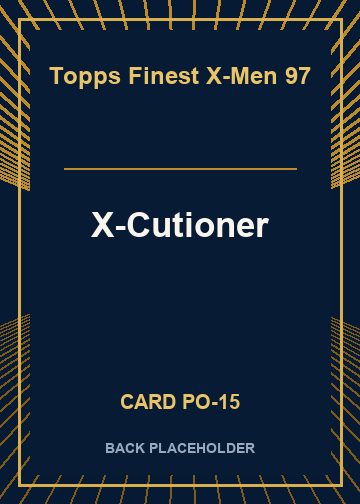 X-Cutioner back card image