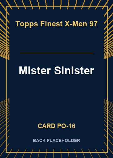 Mister Sinister back card image