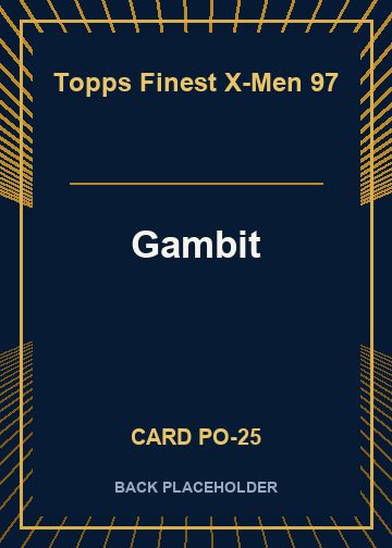 Gambit back card image