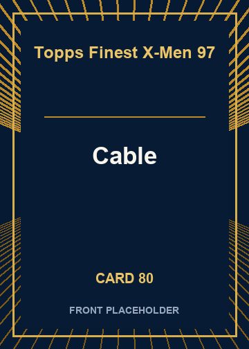 Cable card thumbnail