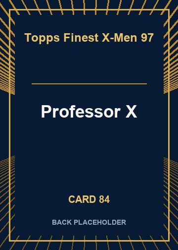 Professor X back card image