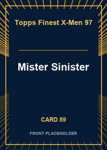 Mister Sinister front card image