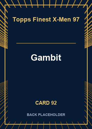 Gambit back card image