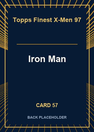 Iron Man back card image