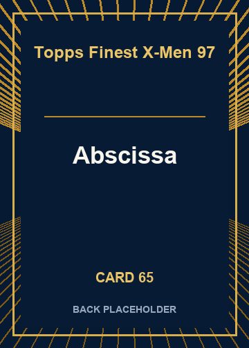 Abscissa back card image