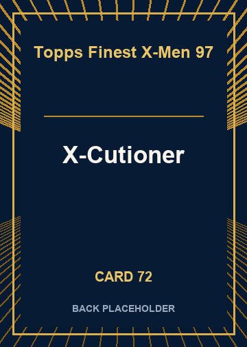 X-Cutioner back card image
