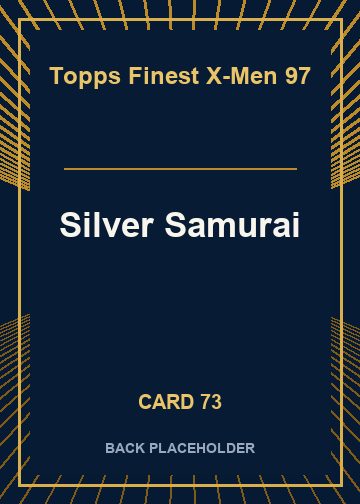 Silver Samurai back card image