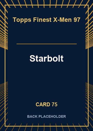 Starbolt back card image