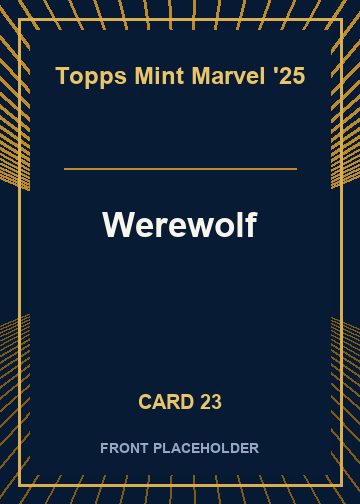 Werewolf front artwork