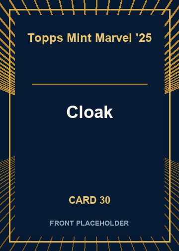 Cloak front artwork