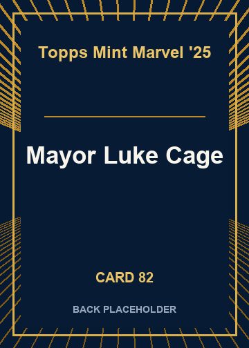Mayor Luke Cage back card image