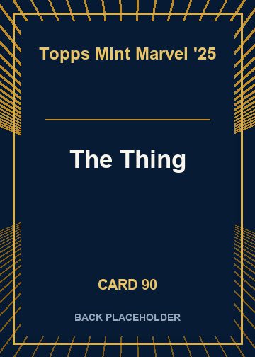 The Thing back card image