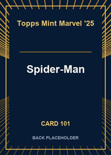 Spider-Man back card image