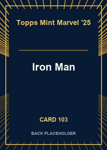 Iron Man back card image