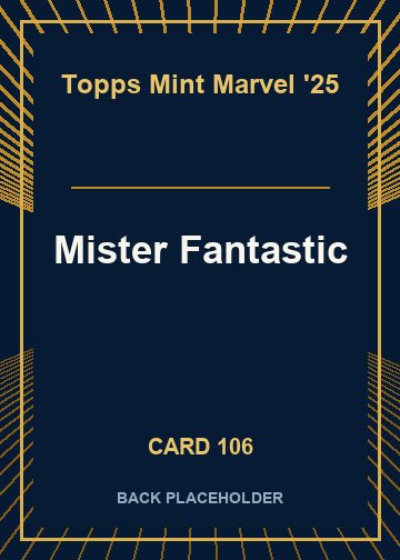 Mister Fantastic back card image