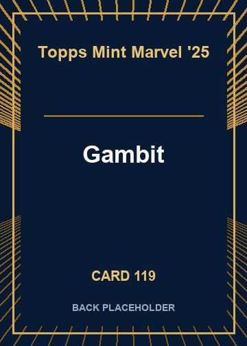 Gambit back card image