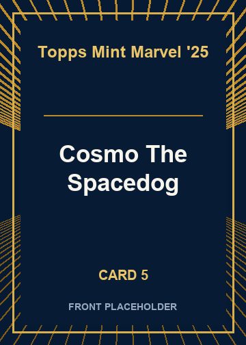 Cosmo The Spacedog card thumbnail
