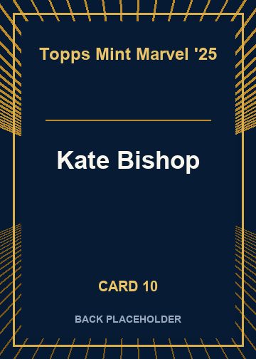 Kate Bishop back card image