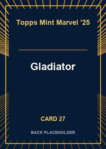 Gladiator back card image