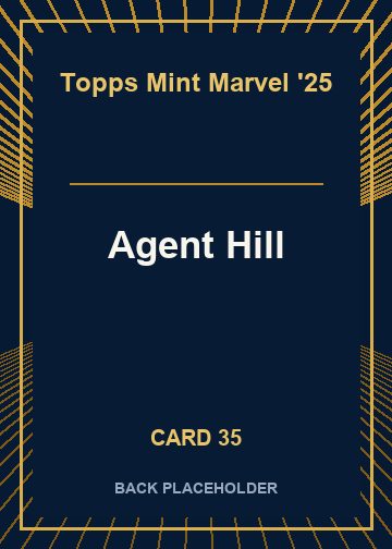 Agent Hill back card image