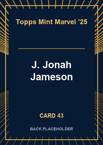J. Jonah Jameson back card image