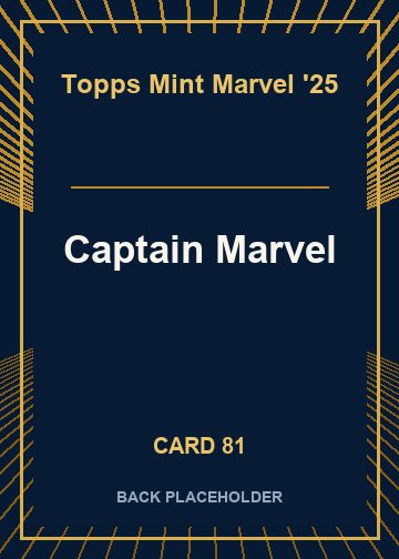 Captain Marvel back card image