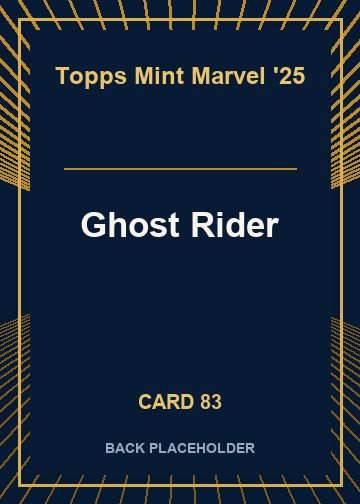 Ghost Rider back card image