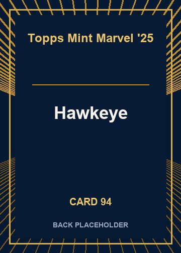 Hawkeye back card image