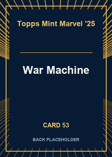 War Machine back card image