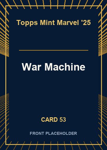 War Machine front card image