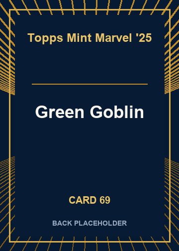 Green Goblin back card image