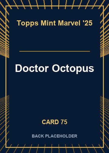 Doctor Octopus back card image