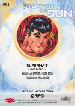 Superman back card image