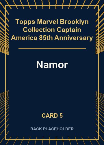 Namor back artwork