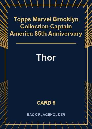Thor back artwork