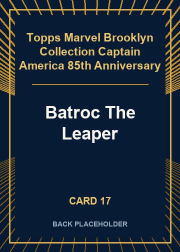 Batroc The Leaper back artwork