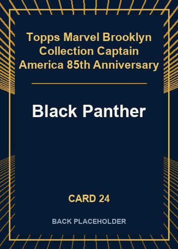 Black Panther back artwork