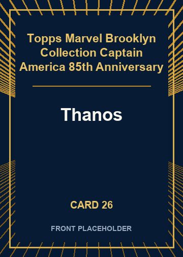 Thanos front artwork