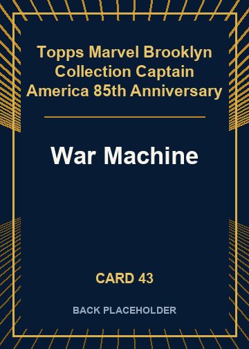 War Machine back card image