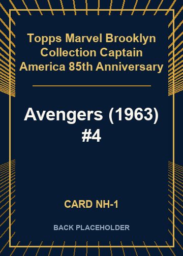 Avengers (1963) #4 back card image