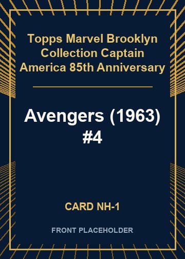 Avengers (1963) #4 front card image