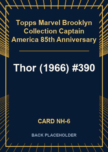 Thor (1966) #390 back card image
