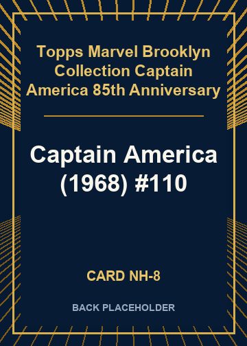 Captain America (1968) #110 back card image