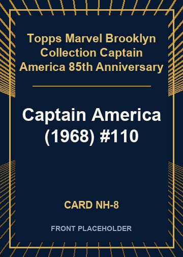 Captain America (1968) #110 card thumbnail