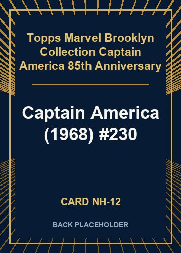 Captain America (1968) #230 back card image